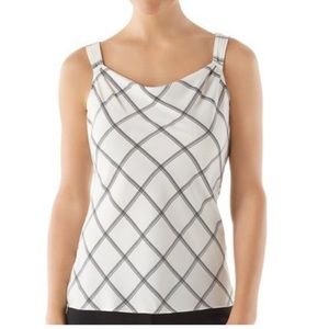 NWT WHBM Black White Top Spring M